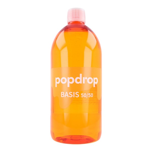 POPDROP - Nikotinfreie Basislösung 1 Liter - 50/50